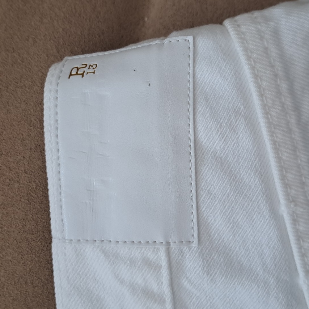 R13 White Denim Crossover Shorts NWT in Nico sz27 - Picture 5 of 14